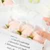 Stobag 10pcs boîtes à gâteaux blancs et emballage couverture transparente pâtisserie boîte à pain décoration de gâteau genre faveur bébé douche cadeau 201225