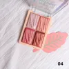 4 Colors Highlighter Powder Palette Long Lasting Makeup Eyes Brighten Contour Glitter Highlighters