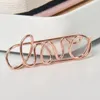 Newmetal Paper Clips Rose Gold Crown Flamingo Paper Clips Bookmark Memo Planner Clips School Office Канцелярские товары RRB12945