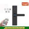 Tuya WIFI Fingerprint smart, пароль без ключа, приложение удаленно Fechadura цифровой дверной замок 201013