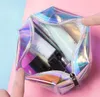 Laser kleur cosmetische tas plastic pvc reizen make-up tassen met rits mode opslag organisatie draagbare geschenk snoep pouch