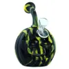 6 pouces verre bong silicone pipe bongs narguilé citrouille conduites d'eau Halloween fumer dab rigs résistant à la chaleur barboteur prix favorable