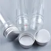 30ml 40ml Clear Plast Pet Teströr Tom Mask Doftande Te Serum Capsule Piller Test Flaskor med Aluminium Cap 30pcSpls Order