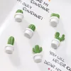 6 stks Leuke Mini Cactus Bonsai Magneten Koelkast Stickers Succulent Groene Plant Magnetische Sticker Keuken Accessoires