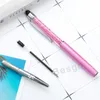 Drobny Kryształowy Długopis 1mm Moda Kreatywny Stylus Dotykowy Pisanie Picielnicze Biurowe Długopisy Ballpoint Ballpoint Długopisy