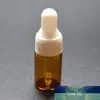 50Pcs 1/2/3 ml Amber Glass Eye Dropper Drop Aromatherapy Reagent Liquid Pipette Bottle Refillable Boston bottles Sample Vials