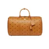 Traveller Visetos Duffle Bag Designer Weekend 45cm Reistassen Real Leather Bagage Grote Capaciteit Outdoor Packs