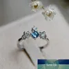 anillos de zafiro y topacio azul