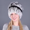 Ht3268 chapéu de pele real de alta qualidade, grosso, quente, chapéus de inverno para mulheres, gorro, pele, esqui, boné com aba, crânios, beanies2585