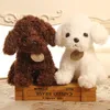 1825 см собачья пудель плюшевая игрушка милая плюшевая игрушка для животных детей для рождественского подарка для детей16329267