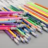 Multicolour Colors Ballpoint Pennor Gel Pen Refylls Glitter Colors Ritning Målning Hantverk Markör Office School Stationery Supplies7113021