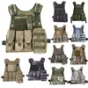 Utomhussport Tactical Molle Vest Outdoor Camouflage Body Armor Combat Assault Waistcoat No06-002