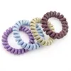 55cm Cloth Telephone Wire Cord Hair Tie Big Girls Children Elastic Hairbands Ring Rope Women Bracelets1870789