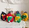 Kinderen canvas schooltassen schattige dinosaurus baby rugzak cartoon schattige kleutergartensmall rugzak jongens meisjes veranderen portemonnee schooltas