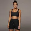 Designers Femmes Vêtements Survêtements 2023 Couleur unie Double Gilet Shorts Sports Nombril Costume Recommandation populaire
