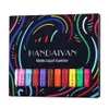 Handaiyan Färgrik Matt Eyeliner Flytande Vattentät 12 Färger Tint Ögon Makeup Långvarig Ögonfodral Kosmetika 12st / Set med lådgåva