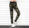 Rylanguage Camuflagem Juntos de Camuflagem Mulheres Sweatpants Harem Camo Calças Cordão Pantalones Femme Mujer Feminino Cintura Alta Bolso Apertado 201031