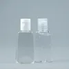 30ML إفراغ المطهر من ناحية PET البلاستيكية زجاجة السيليكون للحصول على مزيل مكياج مطهر السائل عينة زجاجات اليد الأطفال المطهر
