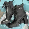 black high combat boots