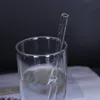 18 см х 0,8 см чистое стекло питьевой соломинки для детей детей 7 дюймов длиной прямой соломинка для молочного коктейля