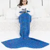 Wave Mermaid Tail Mantas Cama de dormir suave Hecho a mano Anti-Pilling Manta portátil para otoño 201222
