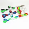 14 mm siliconen nectar mini dab stro pijpen roken handpijp met titanium tips verpakkingsdoos