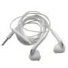 Headphone de fone de ouvido de alta qualidade 3.5mm no fone de ouvido com fone de ouvido de controle de volume MIC para Samsung S6 S7 telefone inteligente com caixa de cristal branco