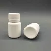 شحن مجاني 100 قطعة 15 مللي 15 جرام 15cc HDPE أبيض صغير فارغ زجاجات حبوب منع الحمل البلاستيكية حاويات الأدوية البلاستيكية مع أغطية السدادة