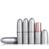 200pcs portátil vazio Silver Bullet Forma Lipstick tubo Lip Gloss Tubos DIY Tools Maquiagem garrafas de plástico 12,1 milímetros