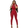 2022 Damska Sheer Yoga Spodnie Stroje Designer Odzież Lato Sexy Mesh Pit Crop Top Legginsy 3 Piece Sets Sport Suit Clubwear