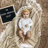 Koce Zakręcające organiczne bawełniane muślinowy muślinowy ręcznik do kąpieli z podwójną gazą Ręcznik Baby Briend Big Diaper Swaddle Feeding P O Props 220829