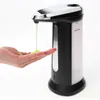 電気メッキ自動液体石鹸ディスペンサースマートセンサー非接触消毒剤キッチンバスルーム400ml ABS Y200407