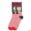 Les chaussettes Trump créatives rendent l'Amérique à nouveau des stars du drapeau national rayons bas bass femmes drôles femmes hommes occasionnels chaussettes de coton