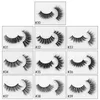 1 زوج من الرموش رموش رموش حزمة حاوية 3D Lash Mink Color Clorboard Cardboard Makeup Lashes