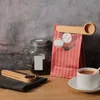 2IN1 Koffie Zakken Sealer Houten Koffie Scoop Met Zak Clip Eetlepel Massief Beukenhout Meten Thee Bonen Lepels Coffeeware