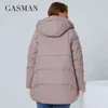 GASMAN femmes vestes d'hiver XL-6XL chaud mode manteau femmes à capuche oversize coupe-vent ladis parkas épais manteaux 8199 211216