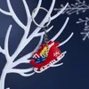 Kerst Keychain Plastic kerstboom Santa Snowman Key Ring Holders Bag hangt mode -accessoires op