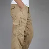 ICPANS tactique militaire armée noir coton ix9 fermeture éclair Streetwear automne salopette Cargo pantalon hommes style 201221