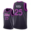 Minnesota Timberwolves''Men D'Angelo Russell Karl-Anthony Towns Derrick Rose Basketball Jersey