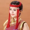 Bride Costume Headdress dance stage headwear Tassel national Style Wedding classical Coronet princess cosplay hair Accessories