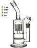 11 Inç Cam Bong Hava Filtresi Kitle Tarak İnce Yağ Kesikleri Dab Rig 18mm Ortak Sigara Su Boruları Türbin Percolator Üst Açık Cam Bongs