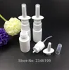 5ml 10ml 15ml 20 ml 30 ml 50 ml, 100 sztuk / partia Biała plastikowa butelka rozpylacza, DIY zbiornik nosa, pusta butelka pakująca,