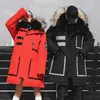 겨울 따뜻한 남자면 의류 패션 힙합 두꺼운 따뜻한 면화 재킷 큰 크기 따뜻한 코트 미국 크기 S-XXL 201210