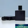 10pcs 30ml Bouteille de parfum en verre carré Vaporisateur de verre noir Emballage de parfum vide rechargeable