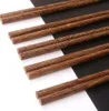 Baguettes en bois naturel sans laque cire vaisselle vaisselle style classique chinois baguettes de sushi naturelles réutilisables KKA8157