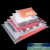 20 stuks dubbele dikke plastic opbergzakken sieraden / kleding zip rits slot herenbare poly verpakking tassen accepteren aangepast logo