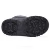 Skhek nova moda sapatos quentes e confortáveis ​​crianças meninos neve preto botas para crianças 201128