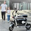 Nouveau mini scooter électrique 2 roues électriques scooters 400W 48V gamme 80 km Parent-Child Absorbeur hydraulique Absorbeur pliable vélo électrique