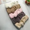 Winter Warm Plush 3D Cartoon Gloves Korean Imitation Fur Plus Velvet Thick Windproof Clamshell Eldiven 20211