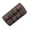 Pasen Silicone Fondant Mallen 8 Grid 3D DIY Bunny Pasen Egg Vormen Chocolade Gelei en Candy Mold